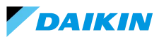 Daikin Logo With Blue Text And A Stylized Blue Swoosh Or Stripe On The Left.